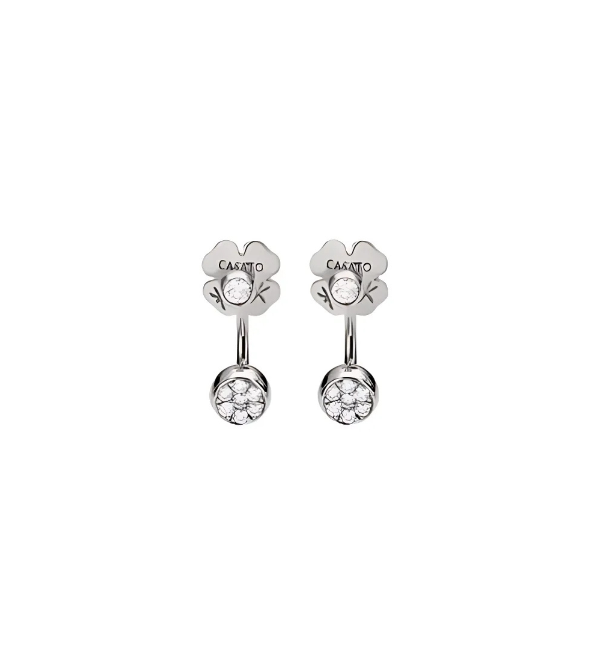 White Gold Earrings with Diamonds by Casato